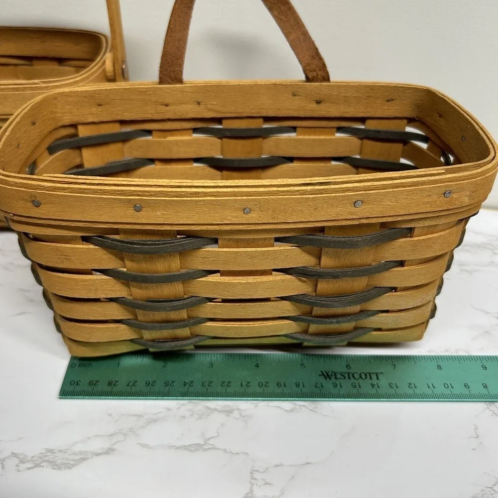 Longaberger Baskets Lot Of 3 Small